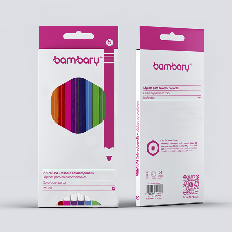 LAPICES DE COLORES RED 12 UND BORRABLES  CJA 12UND