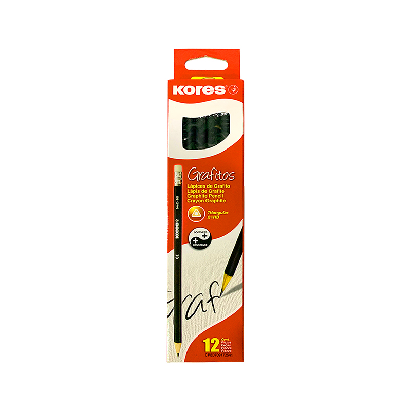 LAPIZ DE GRAFITO KORES X12 