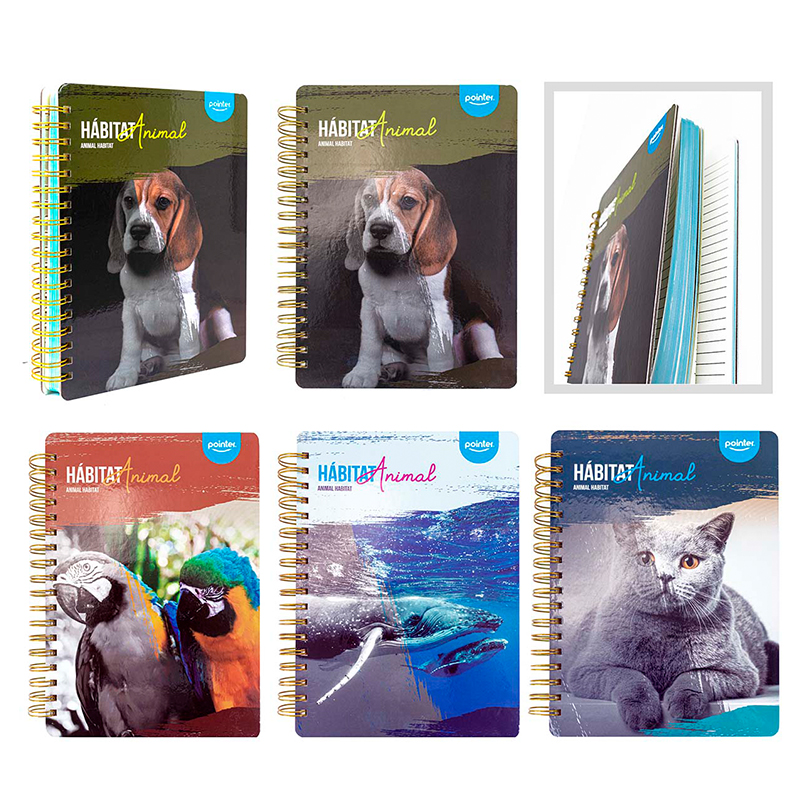 LIBRETA DE APUNTES ESPIRAL (ANIMALES)