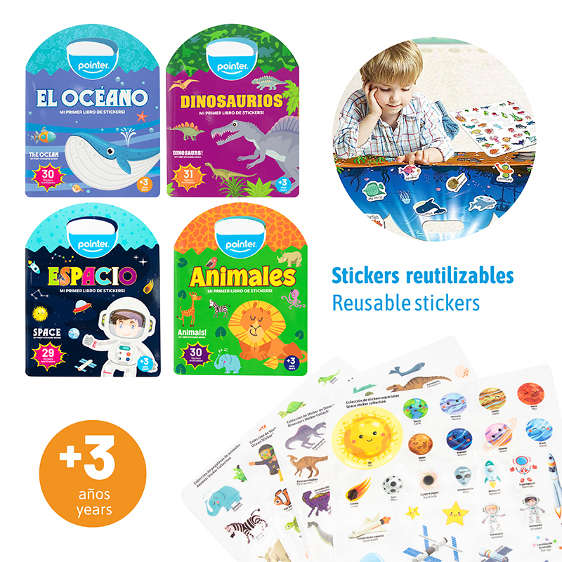 LIBRO DE STICKERS REUTILIZABLES