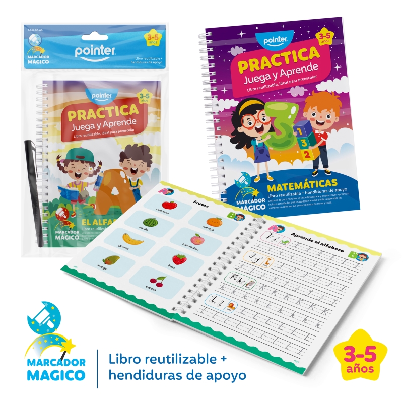 LIBRO POINTER PRACTICA,JUEGA Y APRENDE BORRABLE