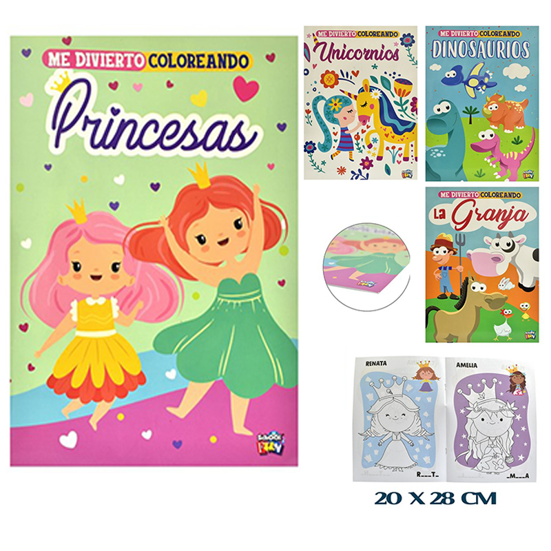 LIBROS DE COLOREAR- ME DIVIERTO COLOREANDO - 8PG