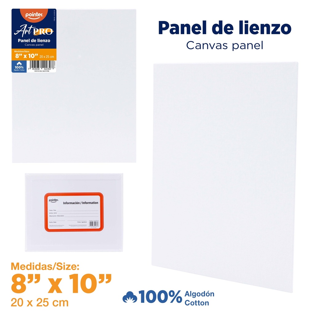 LIENZO BLANCO 20x25 cm