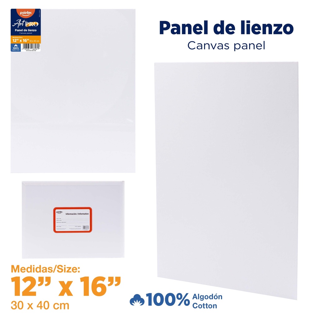 LIENZO BLANCO 30 x 40cm