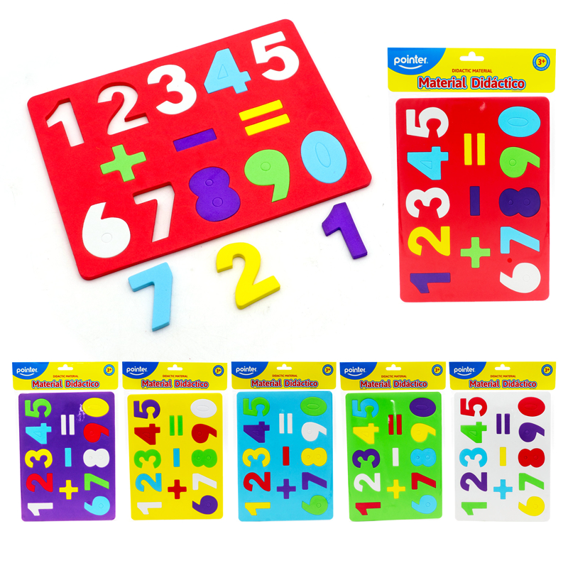 MATERIAL DIDACTICO DE FOAMY (NUMEROS)
