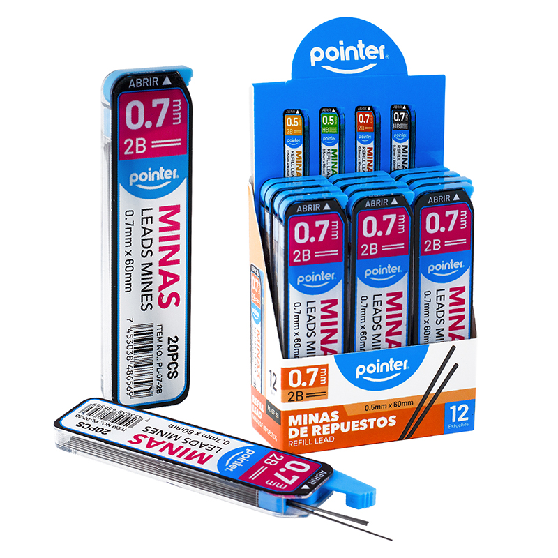 MINAS DE REPUESTO 2B 0.7MM