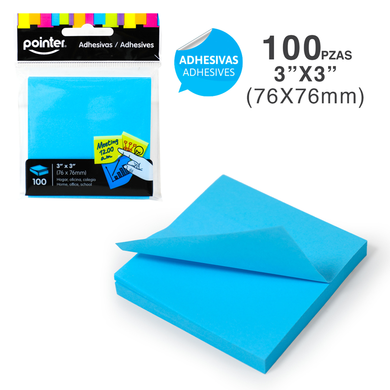 NOTAS ADHESIVAS 3" x 3"