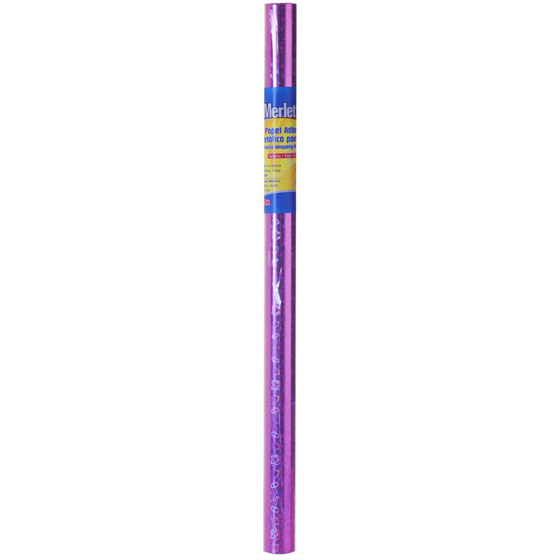 PAPEL CONTAC METALICO ROSADO - 2Mx45CM