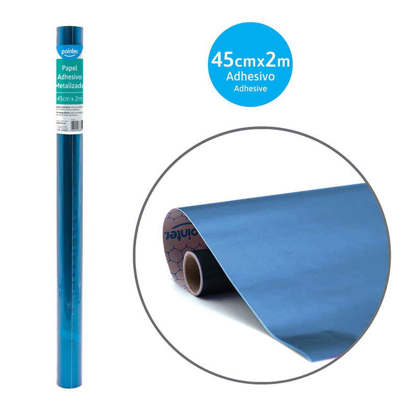 PAPEL CONTAC METALIZADO AZUL 
