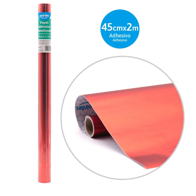 PAPEL CONTAC METALIZADO ROJO