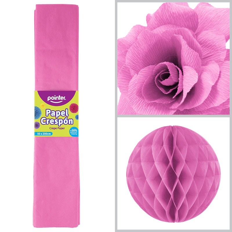PAPEL CREPE ROSADO