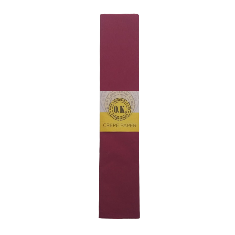 PAPEL CREPE VINO TINTO 50x200CM