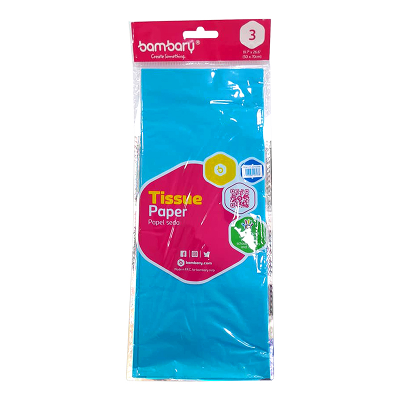 PAPEL SEDA AZUL CIELO 50x70CM