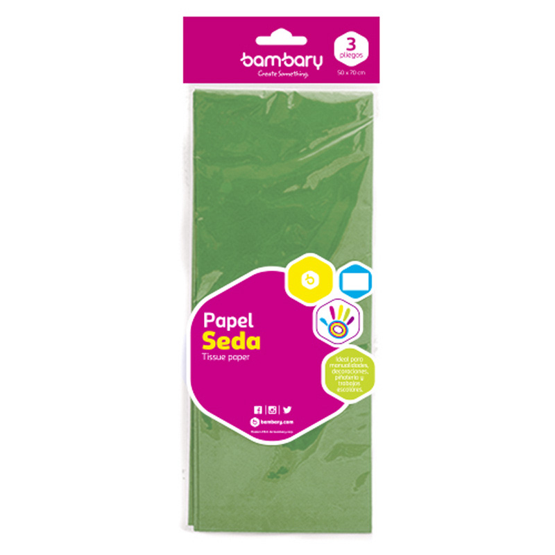 PAPEL SEDA VERDE GRAMA