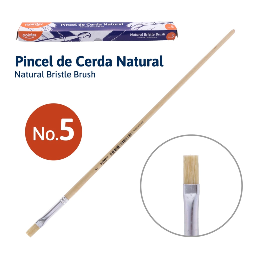 PINCEL DE CERDA NATURAL N5