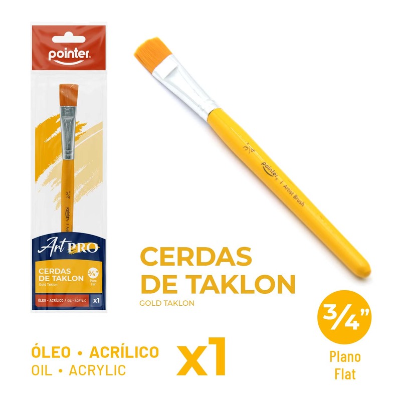 PINCEL PLANO ART PRO ¾"