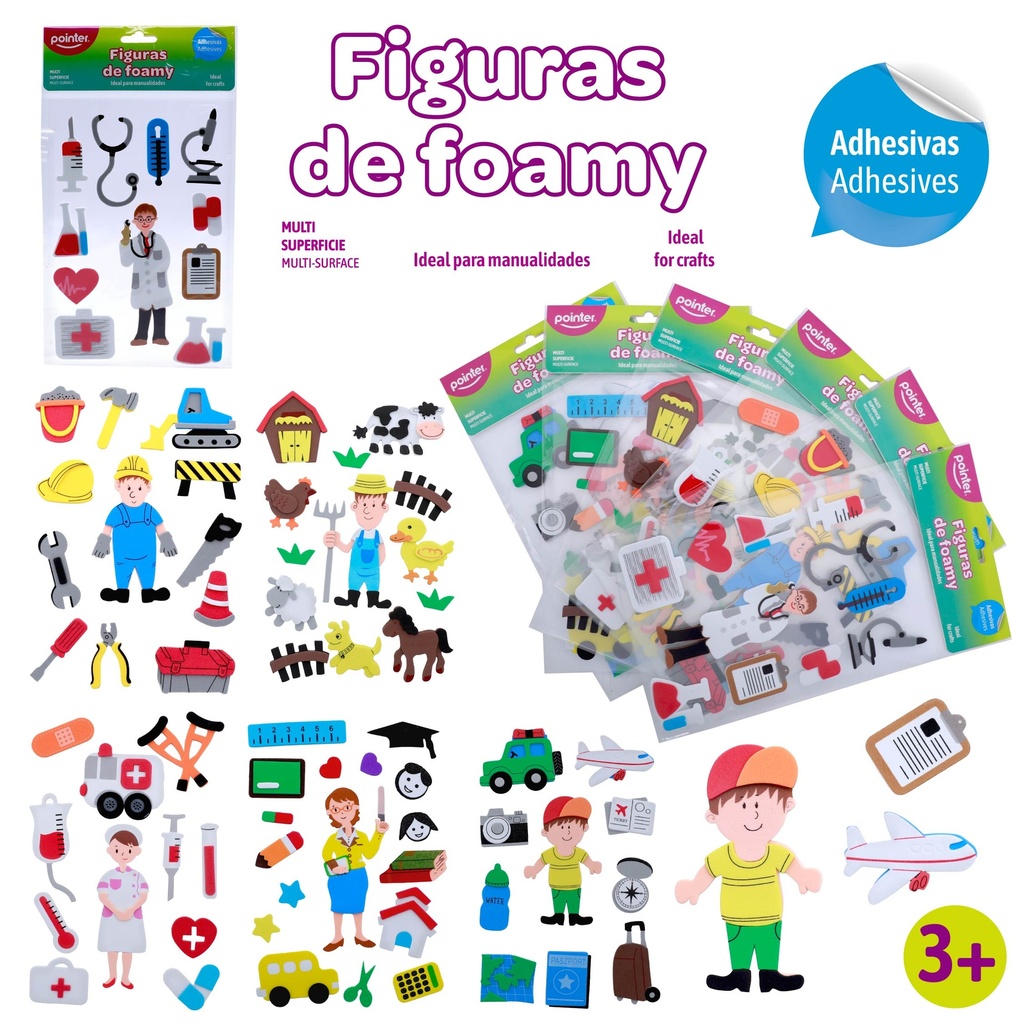 FIGURAS DE FOAMY ADHESIVAS (PROFESIONES)