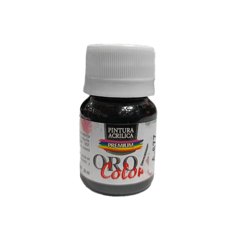 PINTURA ACRILICA PREMIUM NEGRO 30CM