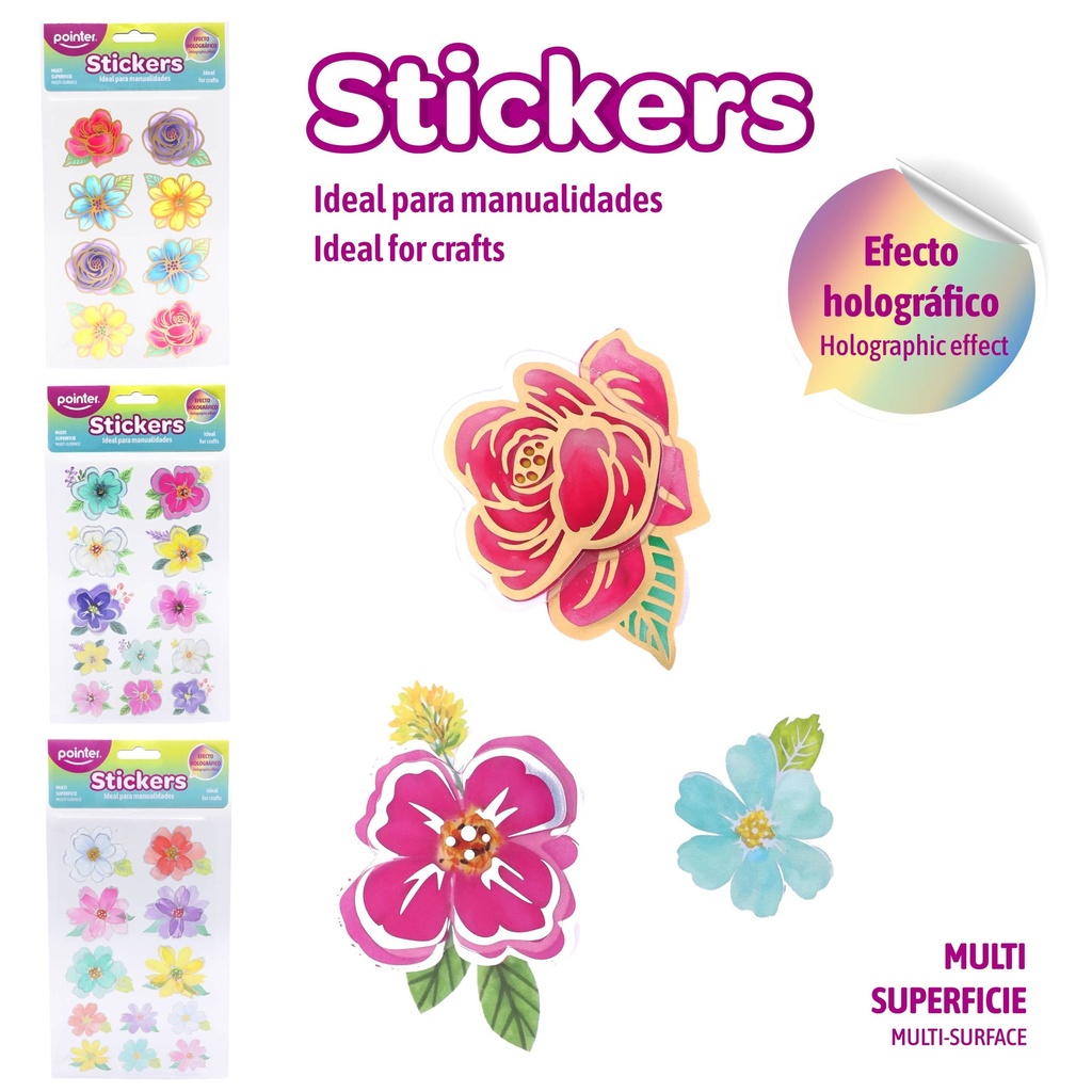 FLORES DECORATIVAS 3D