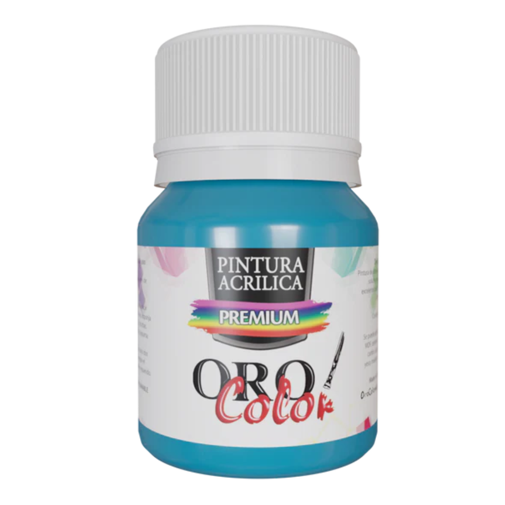 PINTURA ACRILICA PREMIUM TURQUESA INTENSO 30CM