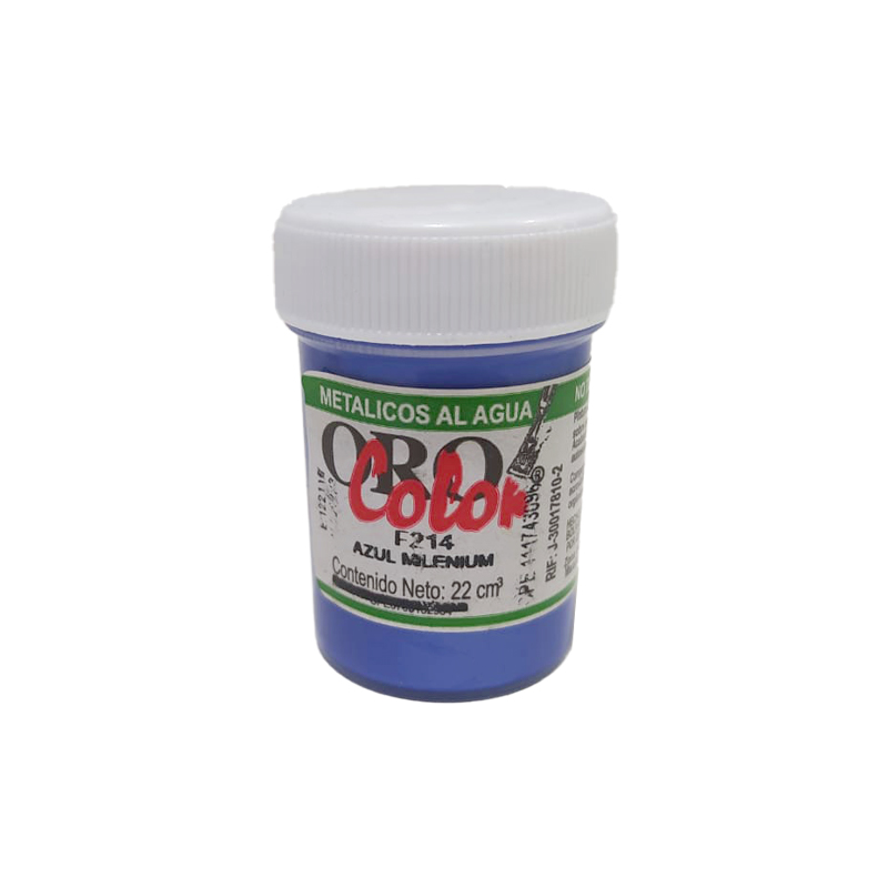 PINTURA METALICOS AL AGUA AZUL MILENIUM 22ML