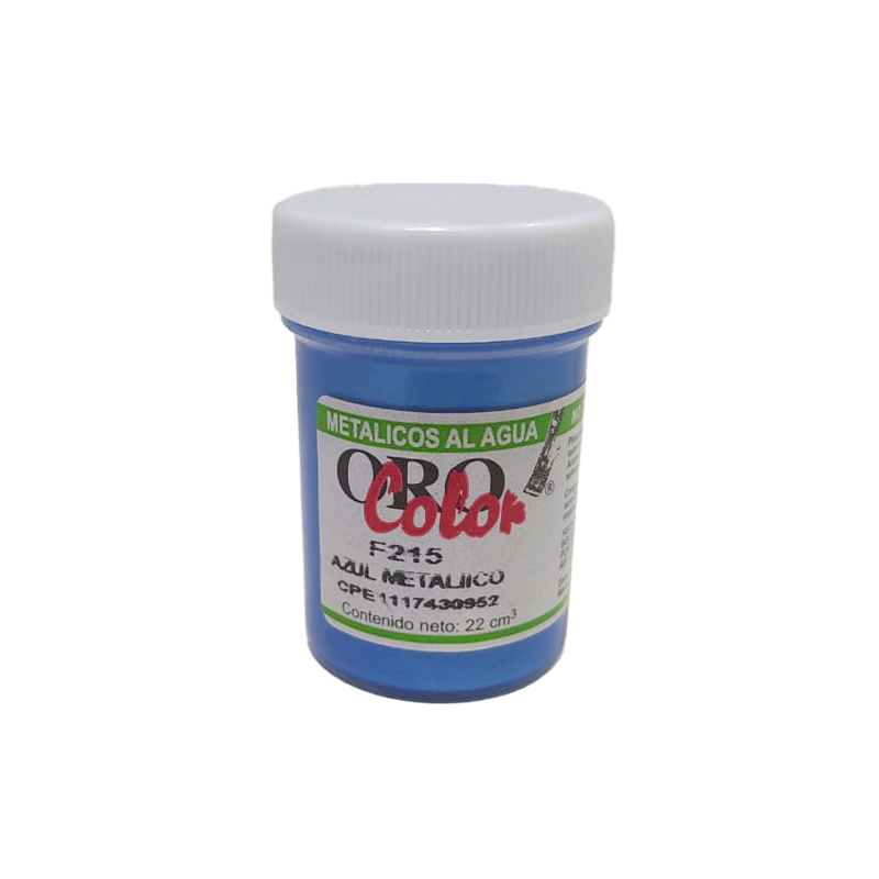PINTURA METALICOS AL AGUA AZUL METALICO 22ML