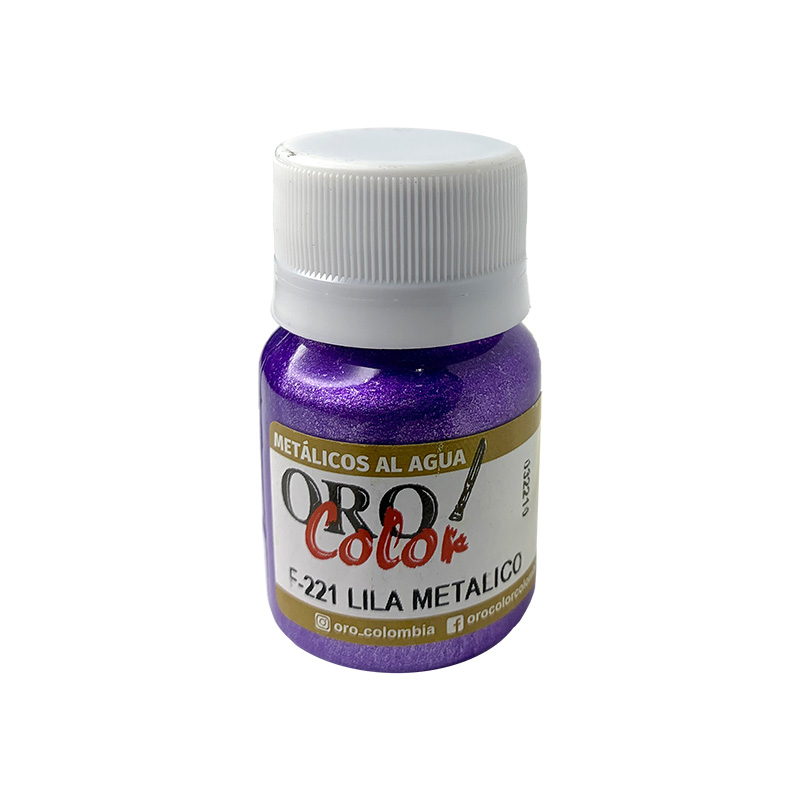 PINTURA METALICOS AL AGUA LILA METALICO 30CM
