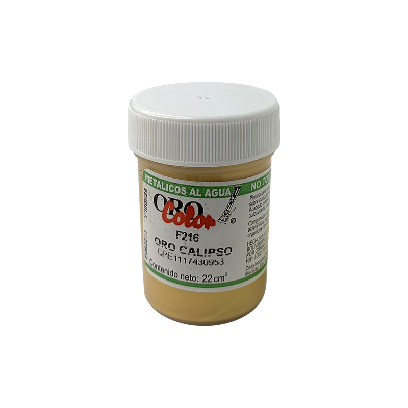 PINTURA METALICOS AL AGUA ORO CALIPSO 22CM