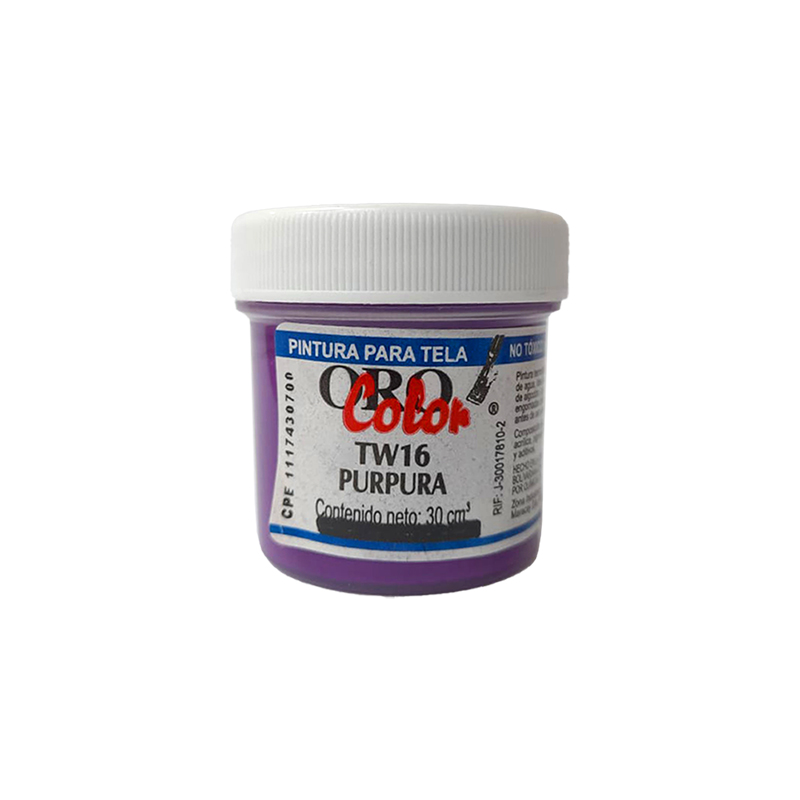 PINTURA TEXTIL PURPURA 30ML 