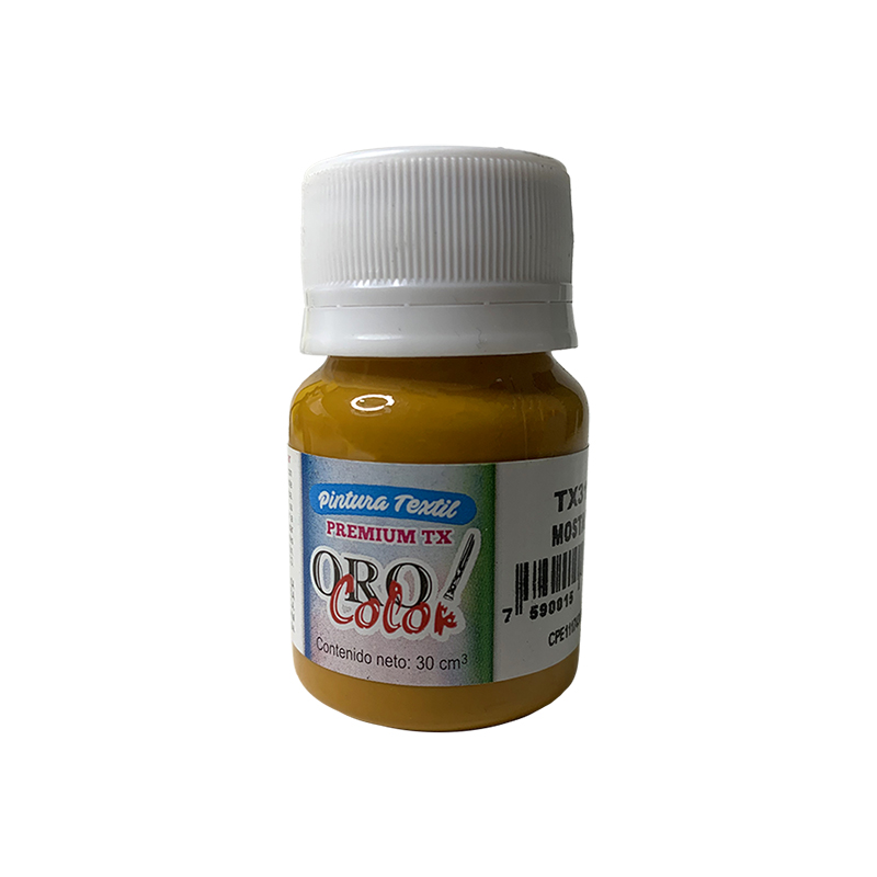 PINTURA TEXTIL PREMIUM MOSTAZA 30ML