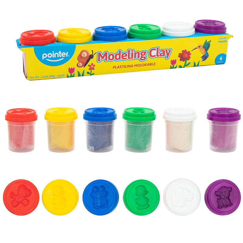 PLASTILINA PARA MOLDEAR - COLORES BRILLANTES