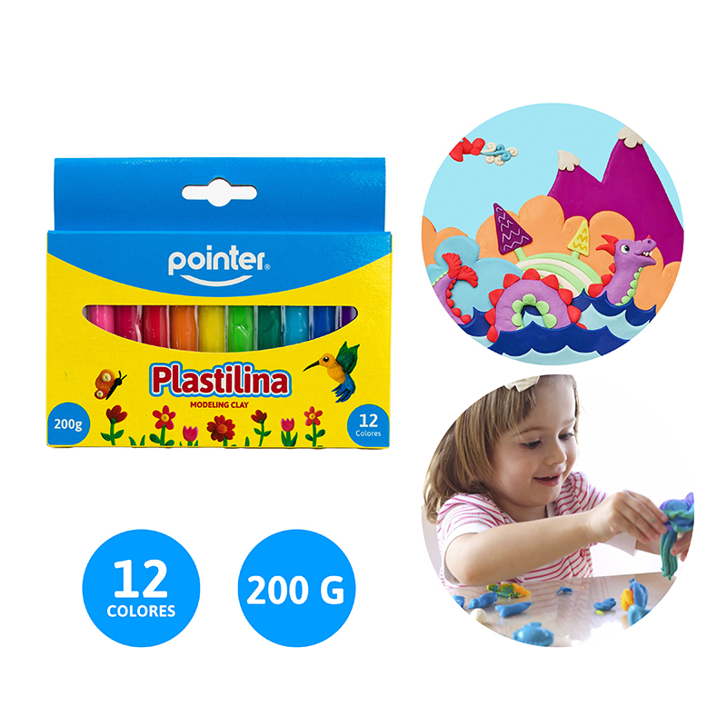 PLASTILINA x 12 COLORES
