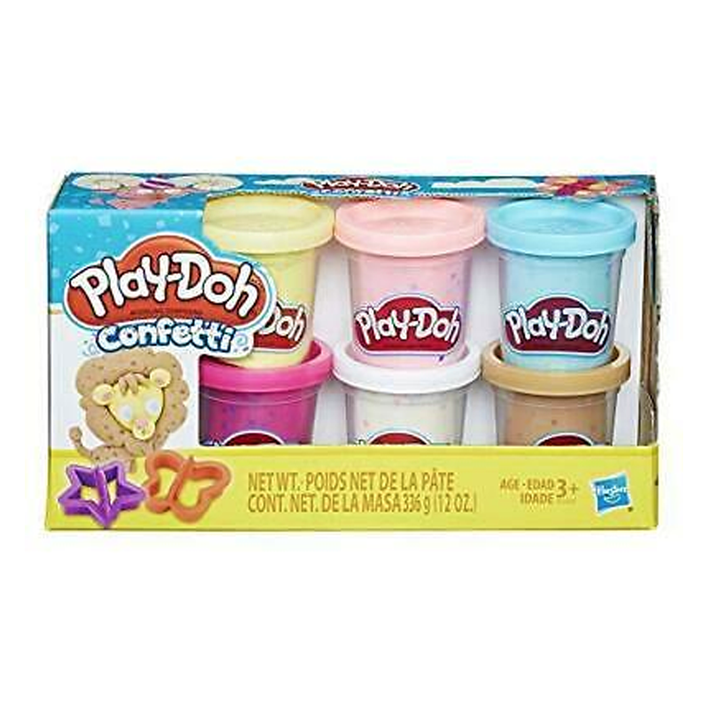 PLAYDOH CONFETI X6