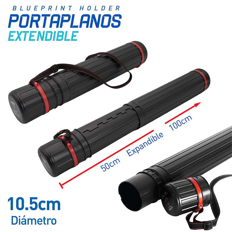 PORTAPLANOS EXTENDIBLE 50CM-100CM (10.5CM DIAMETRO)