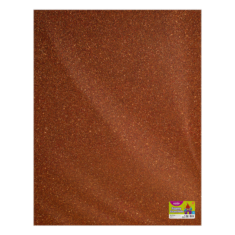 FOAMY ESCARCHADO NARANJA MEDIO - GRANDE (50x70CM)