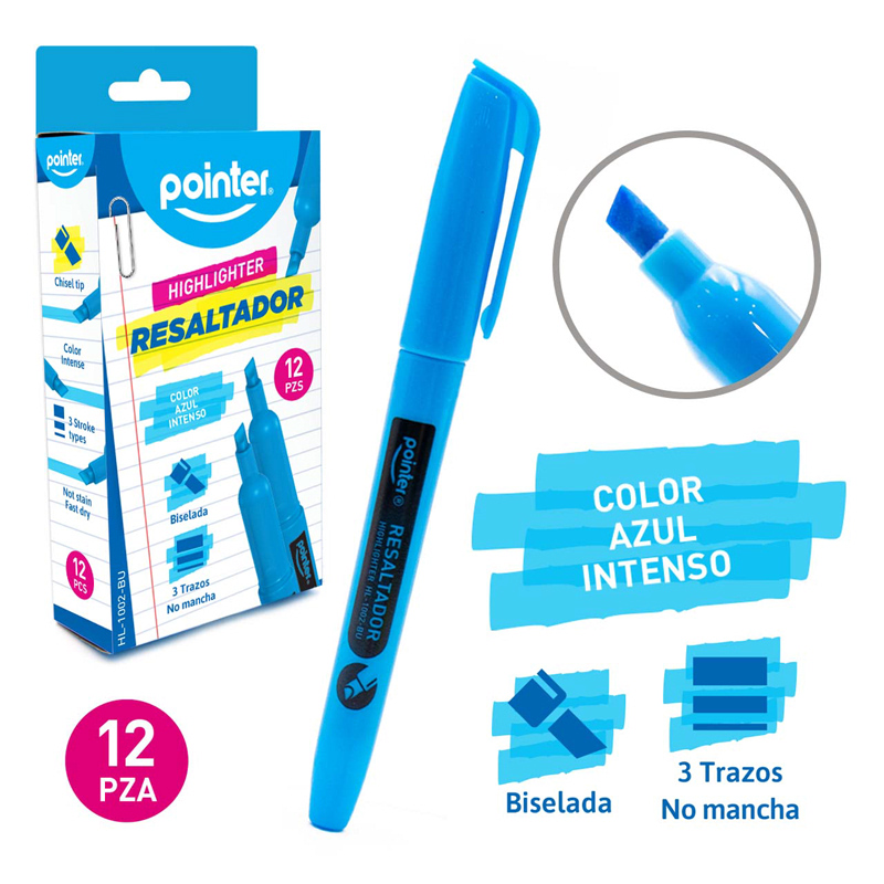 RESALTADOR AZUL 