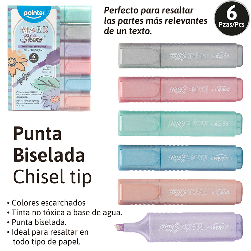 RESALTADORES ESCARCHADOS x6 PZAS.