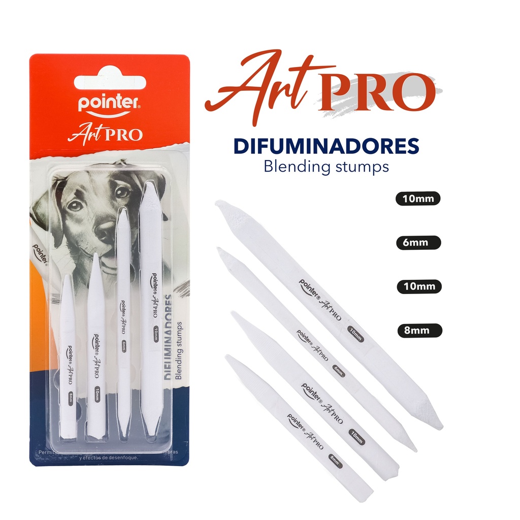SET DE DIFUMINADORES x4PZAS