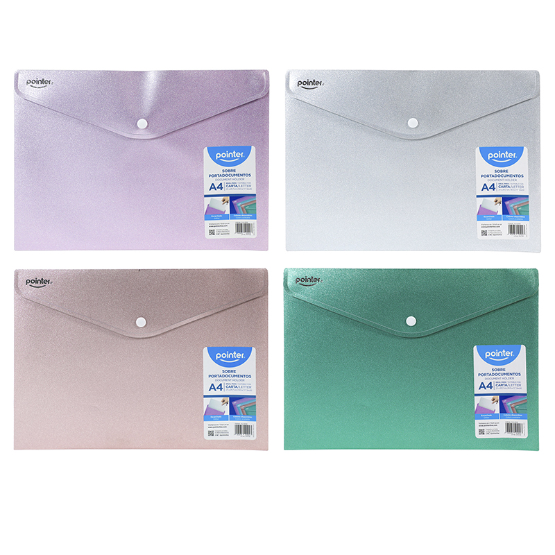 SOBRE ESCARCHADO PORTADOCUMENTOS - CARTA 21x29,7Cm