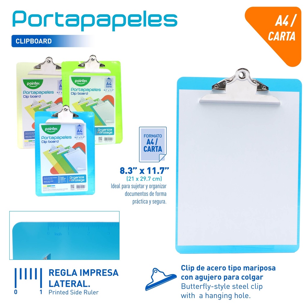 TABLA LEGAJADORA ACRILICA A4