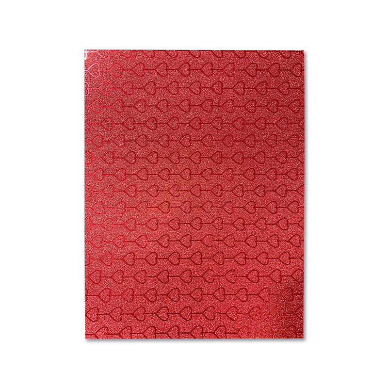 FOAMI ESTAMPADO ROJO CORAZONES DOBLECARTA (40X60CM)