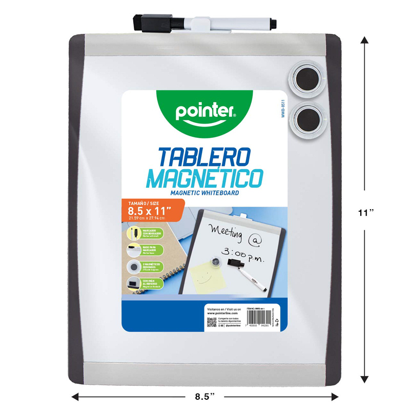 TABLERO BLANCO MAGNETICO 8.5X11 