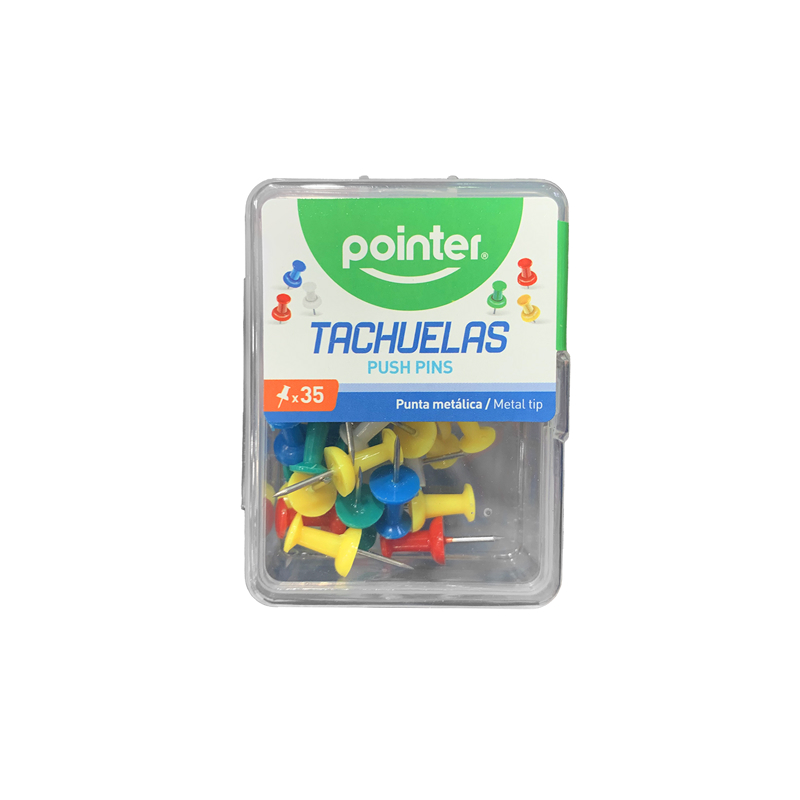 TACHUELAS DE COLORES x35PZAS