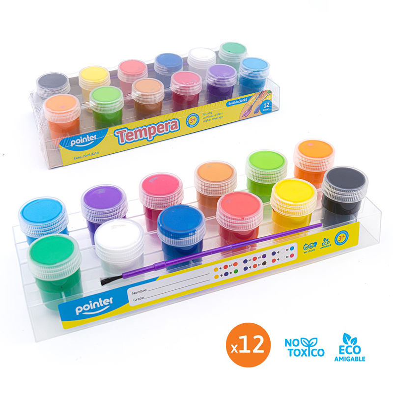 TEMPERA 12 COLORES