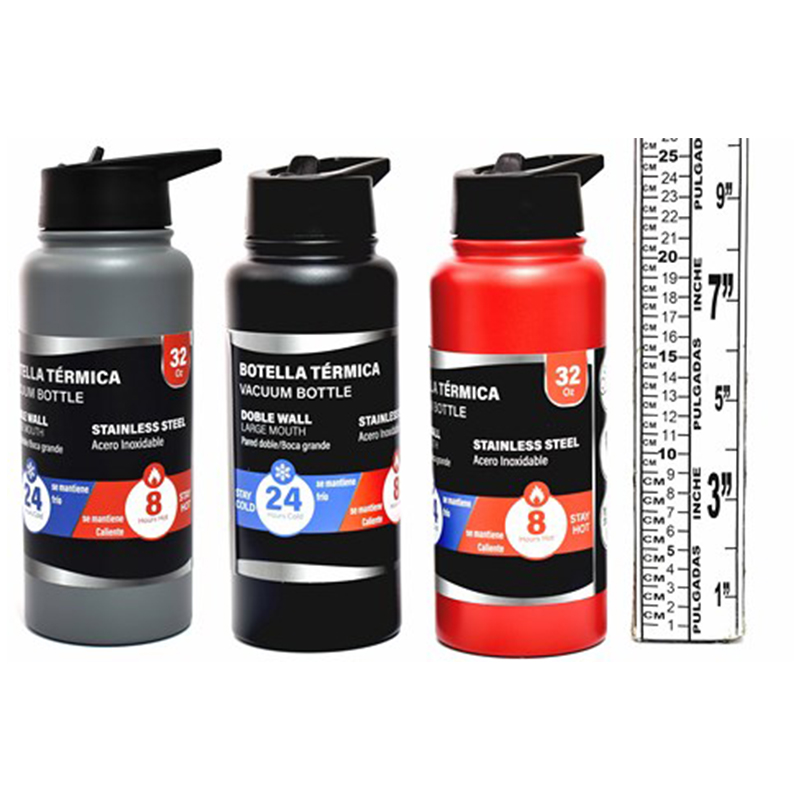 TERMOS  / 32OZ NEGRO GRIS ROJO