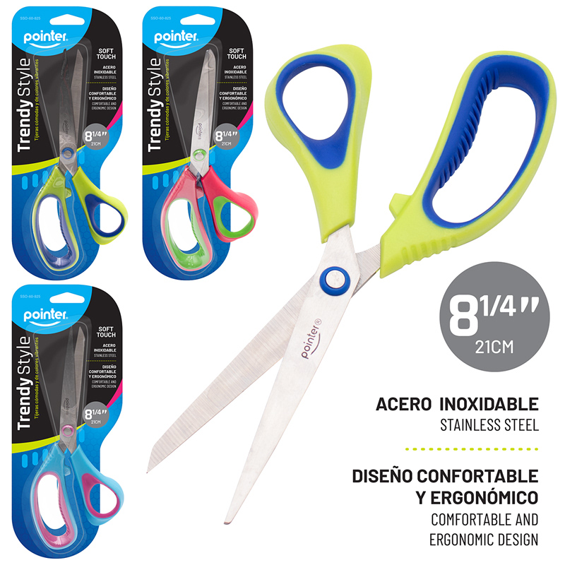 TIJERA TRENDY STYLE 8.¼" (NEON)