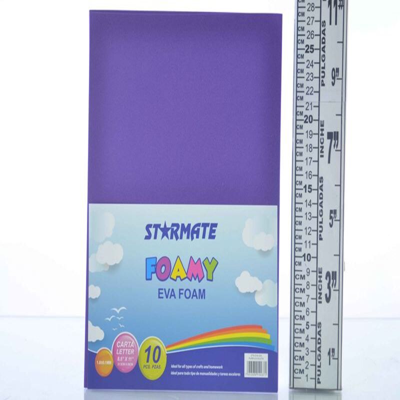 FOAMY LISO CARTA 8.5X11" VIOLETA