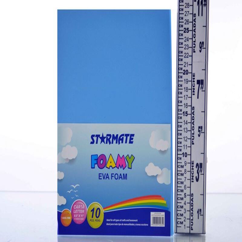 FOAMI LISO 8.5X11" AZUL CLARO