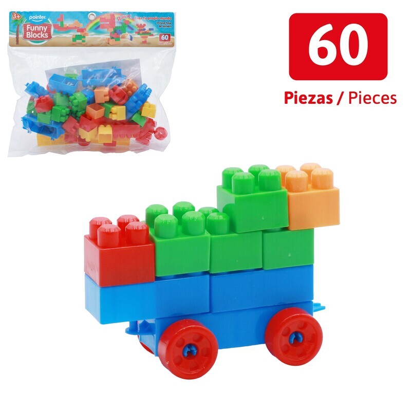 BLOQUES PARA ARMAR x 60 PZAS