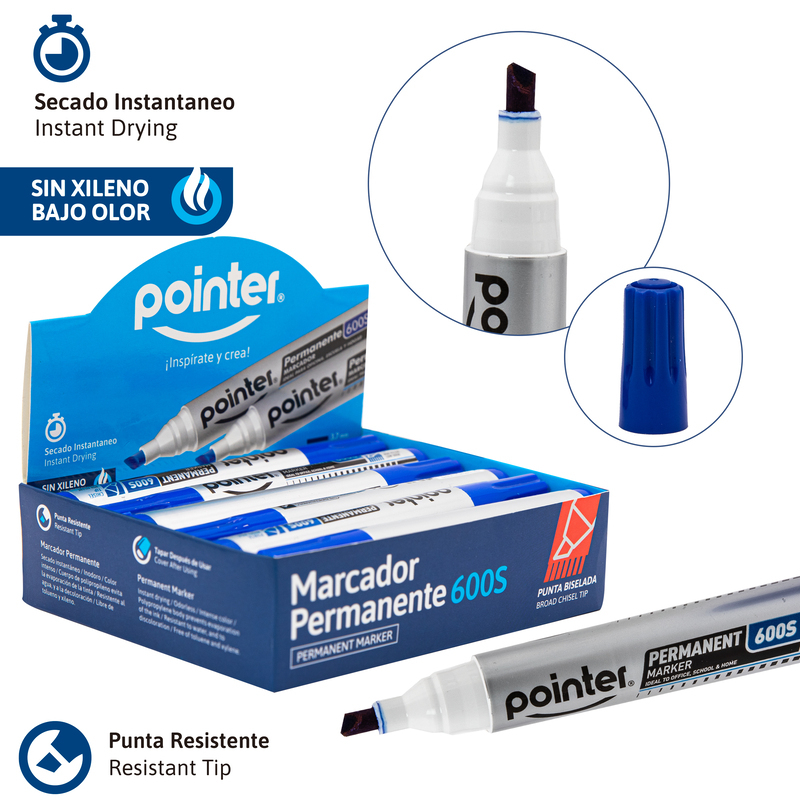 MARCADOR PERMANENTE (AZUL)